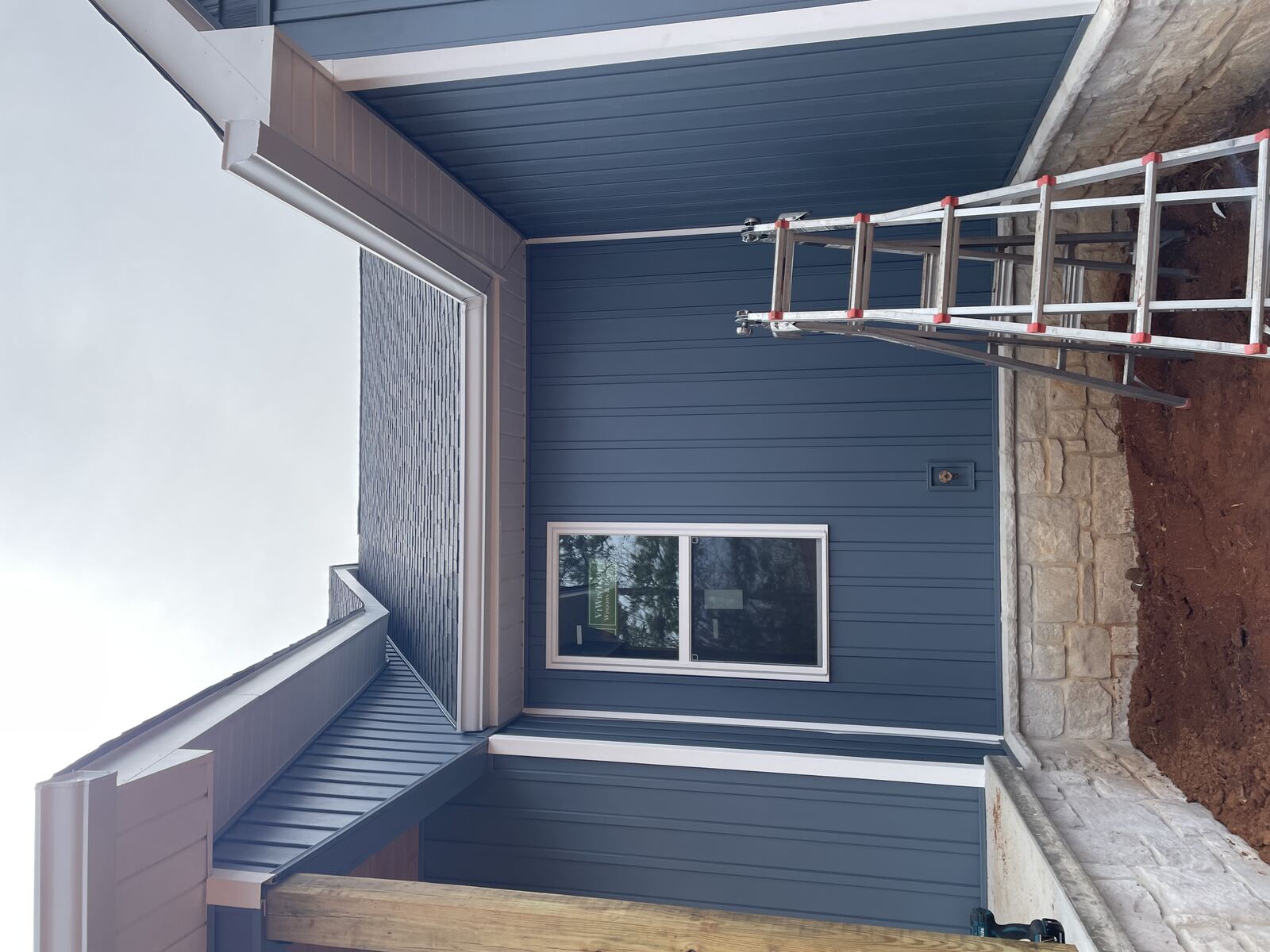 New construction gutter install