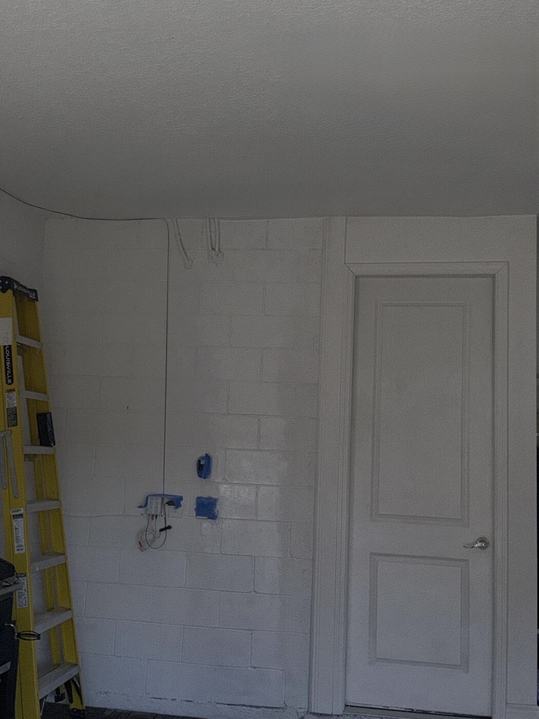 Garage interior fully restored after leak repair