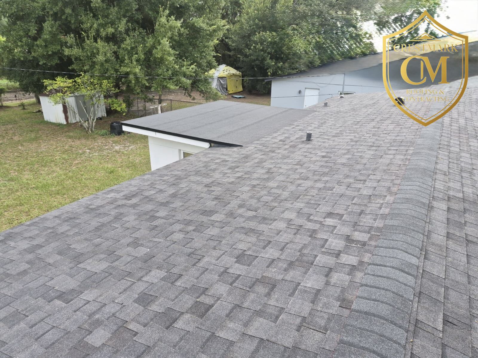 Finished shingle roof