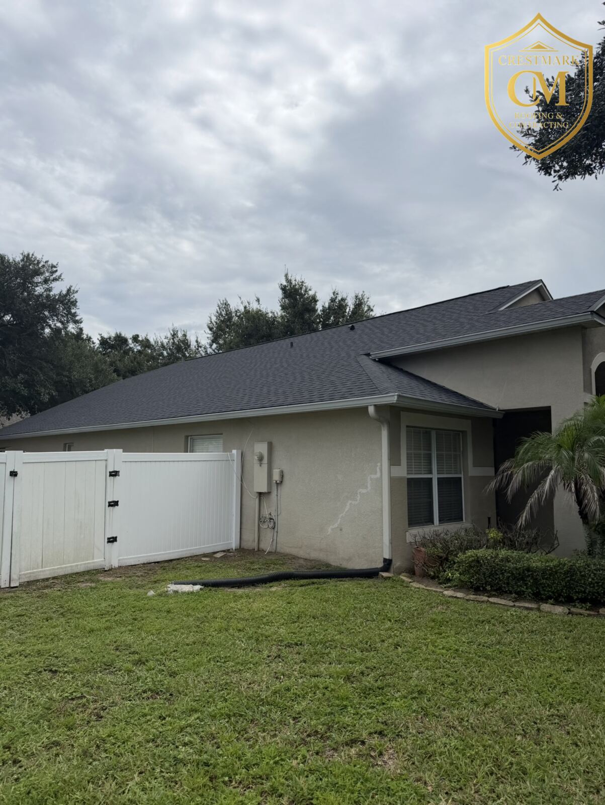 Finished shingle roof