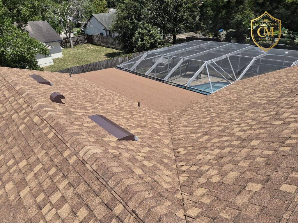 Finished shingle roof